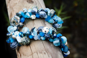 Schmuck aus Glasperlen